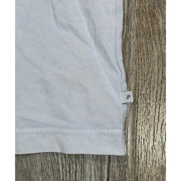 James Perse Men's V-Neck Light Baby Blue Short Sleeve T-Shirt - Picture 2 of 3